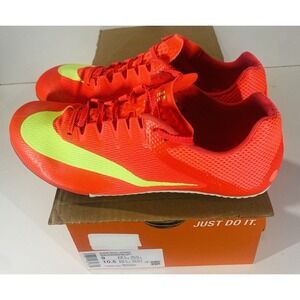 Nike Zoom Rival Sprint Bright Crimson Washed Coral Track Spikes FZ9663-600 Men 9